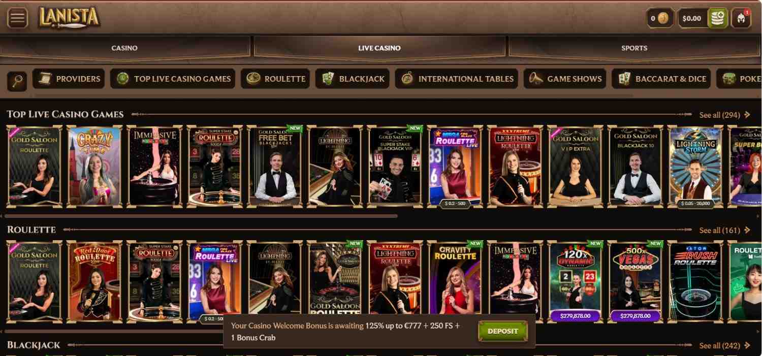 Lanista interface